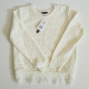 NWT Blush & Bloom Girls Quilted Sweatshirt